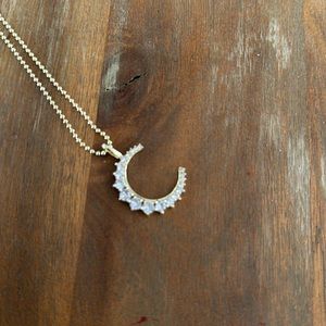 Melinda Maria Callisto Moon Necklace